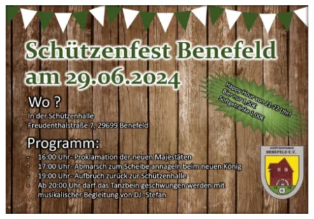 Werbung vom Schützenfest